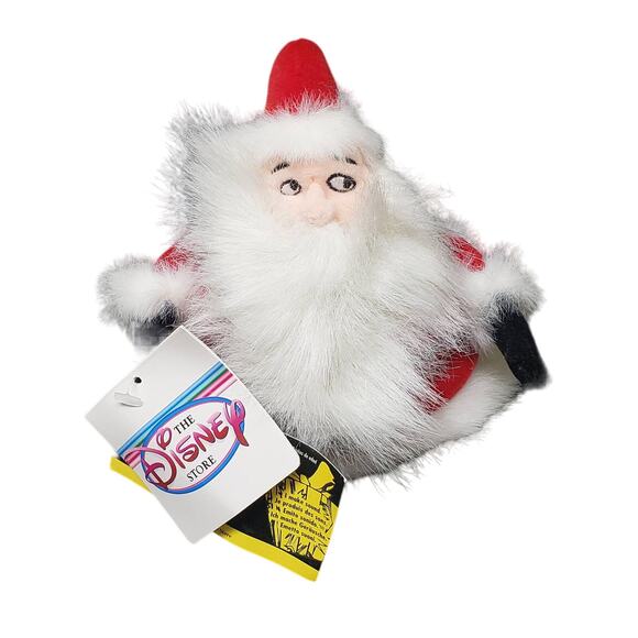 Disney Store Nightmare Before Christmas Santa Bean Bag Plush Stuffed Beanie - Picture 1 of 10